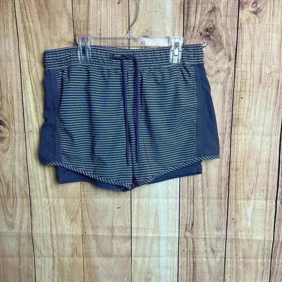 *Tangerine Striped Running Shorts Women’s Size S - Picture 1 of 4